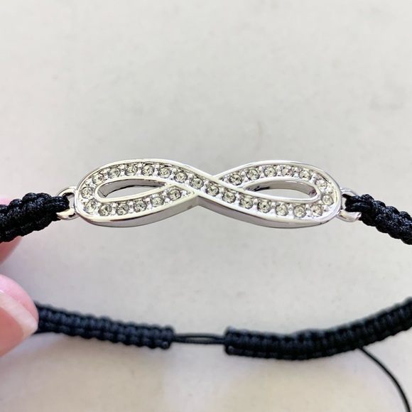 Touchstone Crystal Infinity Woven Bracelet - Picture 3 of 7
